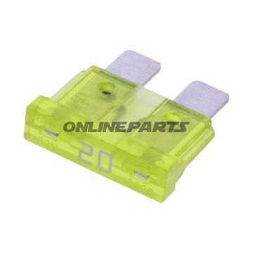 Sikring 20A gul JMP Pakke med 5 stk.