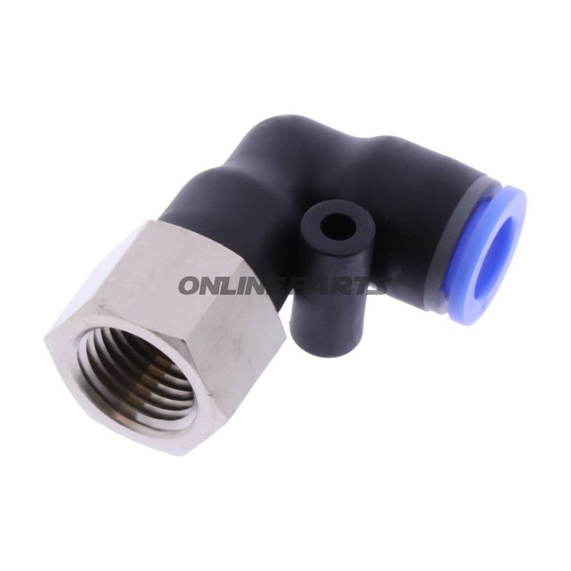 Vinklet stikforbindelse 8 mm G1/4 indvendig 168.014-8