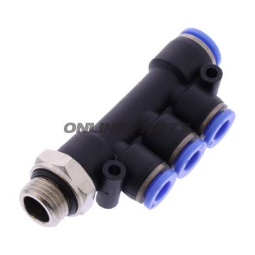 T-MULTIPLEXER 1X8MM 3X6MM G 1/4 147.0146