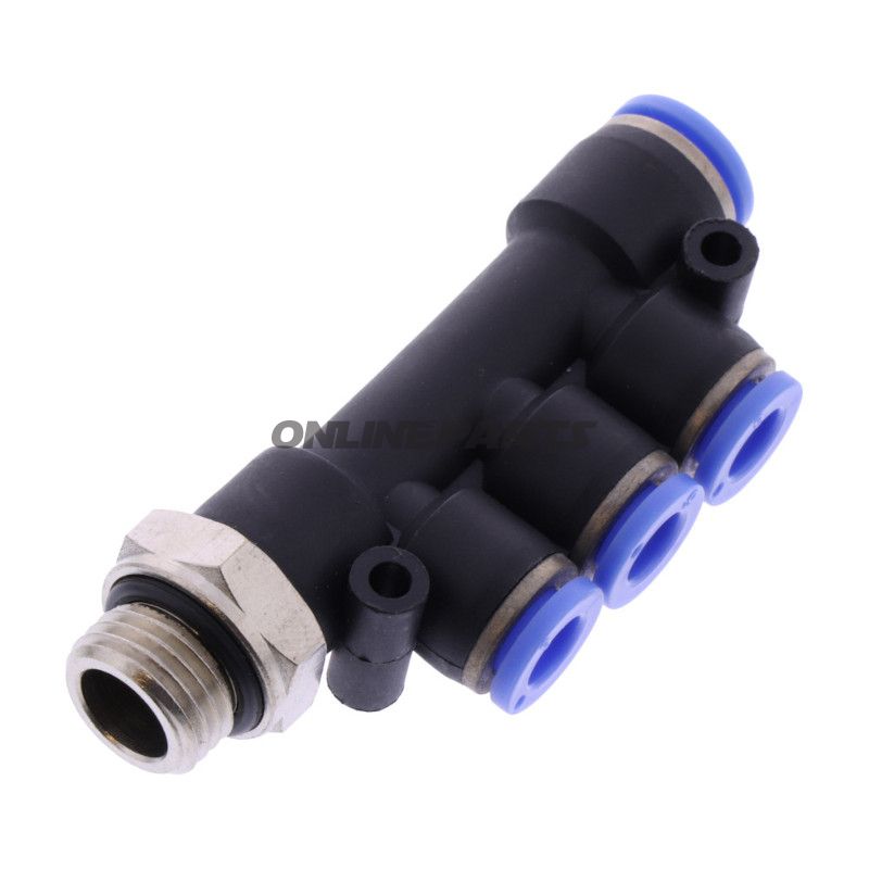 T-MULTIPLEXER 1X8MM 3X6MM G 1/4 147.0146