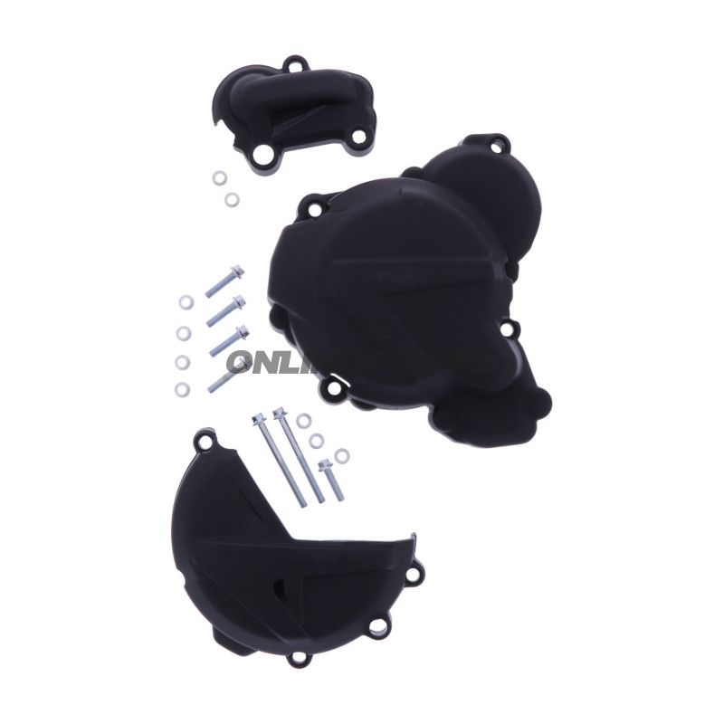 Kobling / tændingsdækslet beskyttelse sort sæt