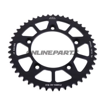 Alu-Kettenrad 48Z Teilung 420 schwarz JT Innendurchmesser 098 Lochkreis 115
