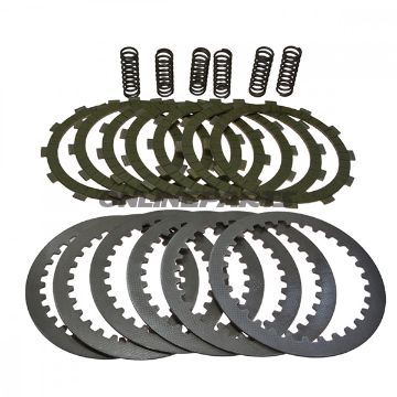 Kupplung Aramid EBC lameller + fjedre + skiver til Kawasaki ZZR 600 E