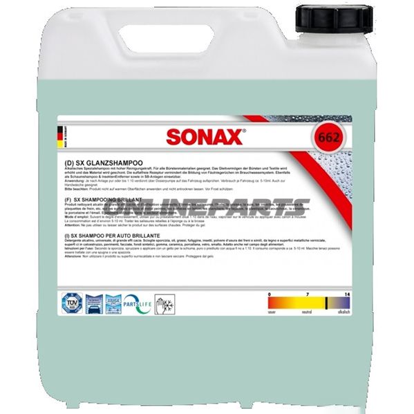 GLANZSHAMPOO SX 10 Liter Sonax WASCHANLAGE