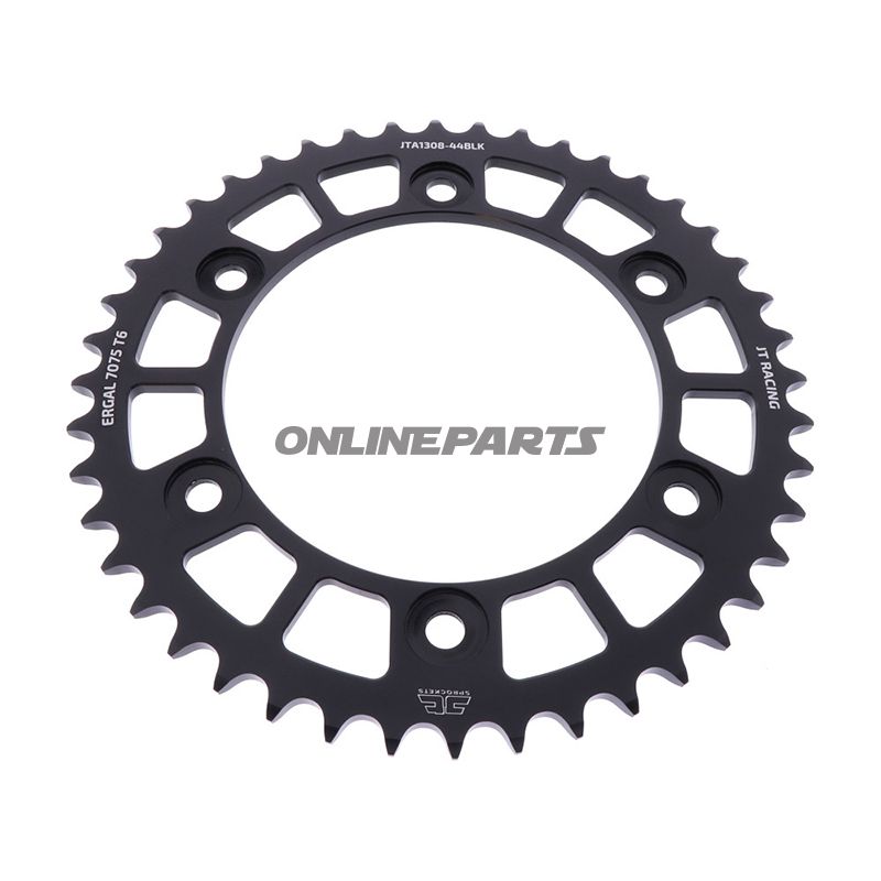 Alu-Kettenrad 44Z Teilung 520 schwarz JT Innendurchmesser 134 Lochkreis 160