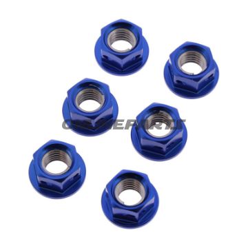 Kædetandhjuls møtrik Satz JMP Bolt M8X1.25 mm Alu Racing blå