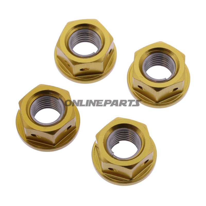 Møtrik Kædeskive Sæt JMP Bolt M10 x 1.25 mm Alu Racing guld