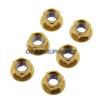 Møtrik Kædeskive Sæt JMP Bolt M8X1.25 mm Alu Racing guld