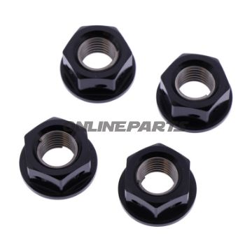 Møtrik Kædeskive Sæt JMP Bolt M10 x 1.25 mm Alu Racing Sort