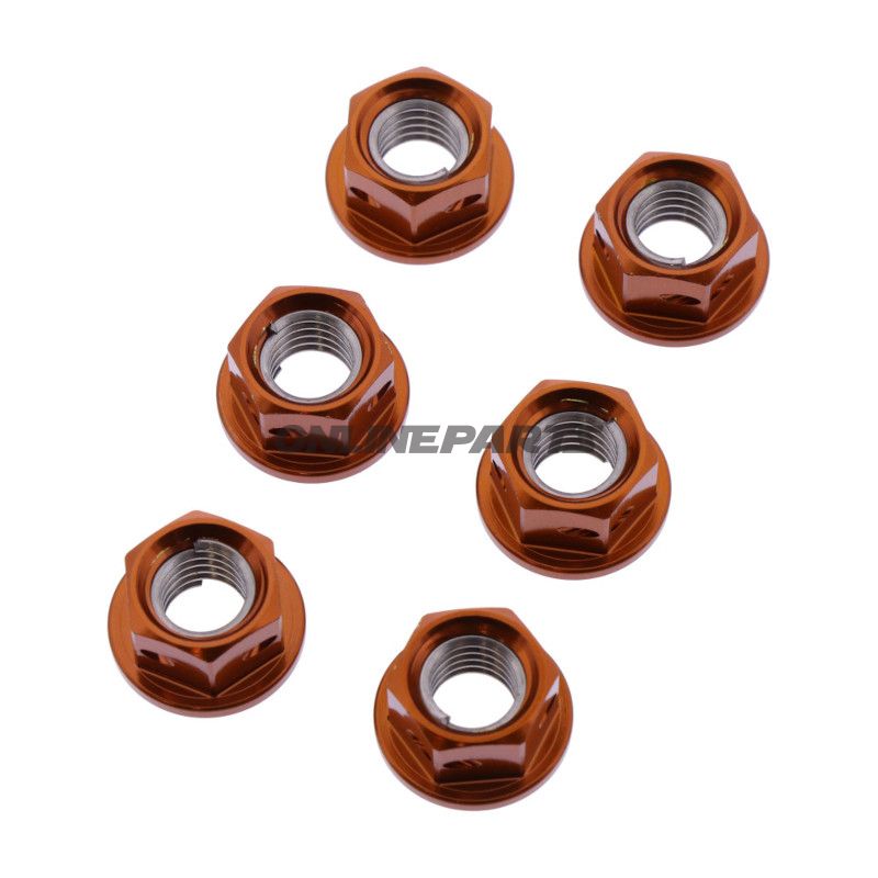 Møtrik Kædeskive Sæt JMP Bolt M8X1.25 mm Alu Racing Orange