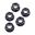 Møtrik Kædeskive Sæt JMP Bolt M10 x 1.25 mm Alu Racing Sort