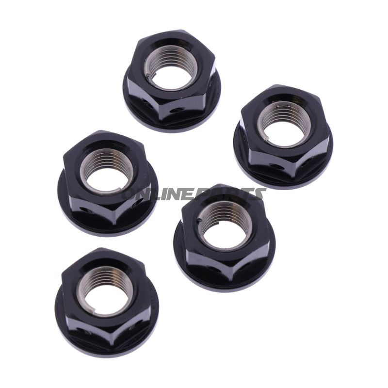 Møtrik Kædeskive Sæt JMP Bolt M10 x 1.25 mm Alu Racing Sort