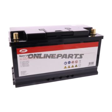 Forsyningsbatteri 12V 100AH JMP LITH M blau.T 353X175X190MM