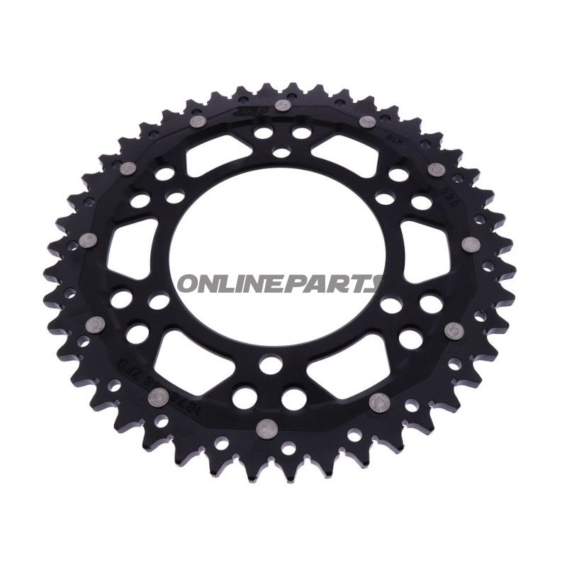 Kettenrad Dual 46Z Teilung 525 schwarz ZF Innendurchmesser 110 Lochkreis 130
