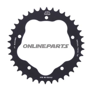 Aluminium Tandhjul 38Z tænder 525 sort til Tandhjul bærer 7585011