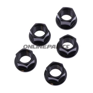 Møtrik Kædehjul Sæt JMP Bolt M12 X 1.25 mm Rustfrit Stål V4A Sort