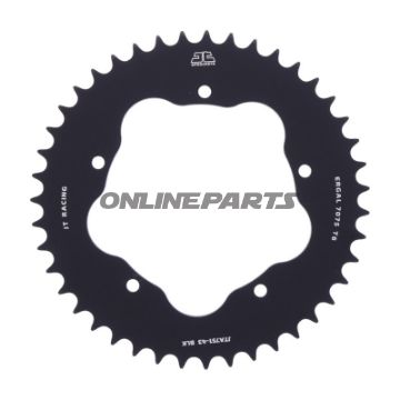 Alu-Kettenrad 43Z Teilung 520 schwarz für Kettenradträger 7585011