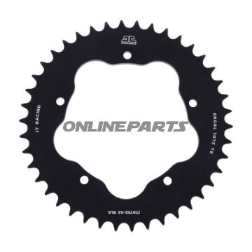 Alu-Kettenrad 42Z Teilung 525 schwarz für Kettenradträger 7585011