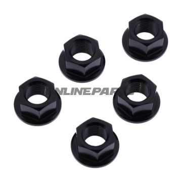 Møtrik Kædeskive Sæt JMP Bolt M10 x 1.00 mm Rustfrit Stål V4A Sort
