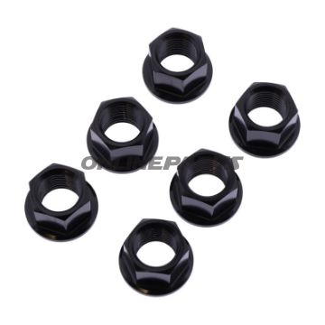 Møtrik Kædeskive Sæt JMP Bolt M10 x 1.00 mm Rustfrit Stål V4A Sort