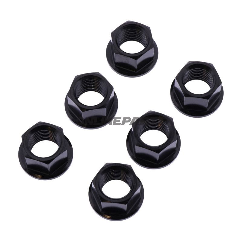 Møtrik Kædeskive Sæt JMP Bolt M10 x 1.00 mm Rustfrit Stål V4A Sort