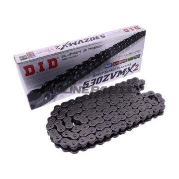 DID X-Ringkæde 530ZVMX2/120 Kæde åben med Nietslås
