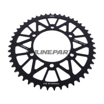 Alu-Kettenrad 48Z Teilung 520 schwarz JT Innendurchmesser 106 Lochkreis 125