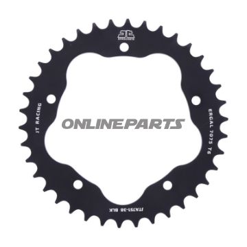 Alu-Kettenrad 38Z Teilung 520 schwarz für Kettenradträger 7585011