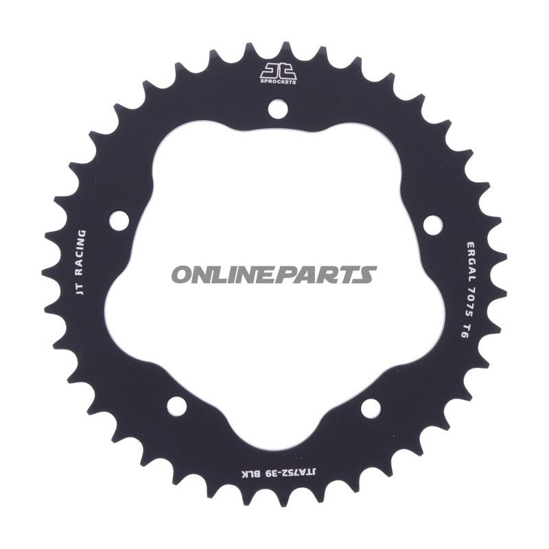 Aluminium Tandhjul 39Z tænder 525 sort til Tandhjul bærer 7585011