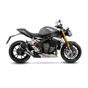 Lydstøjdæmper SBK Rustfrit stål LV-10 sort Slip On