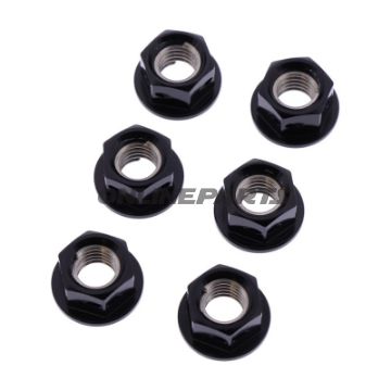 Møtrik Kædeskive Sæt JMP Bolt M8X1.25 mm Alu Racing Sort