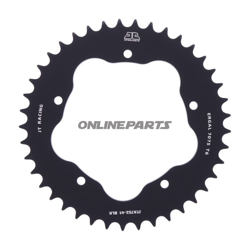 Alu-Kettenrad 41Z Teilung 525 schwarz für Kettenradträger 7585011