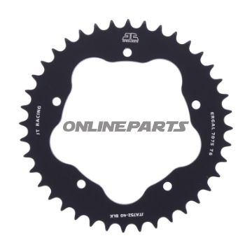 Alu-Kettenrad 40Z Teilung 525 schwarz für Kettenradträger 7585011