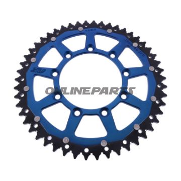 Kettenrad Dual 50Z Teilung 520 blau ZF Innendurchmesser 105 Lochkreis 124.50