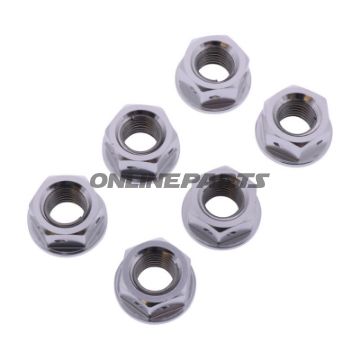 Tandhjulsmøtrik JMP Bolt M10 x 1.25 mm Alu Racing sølv