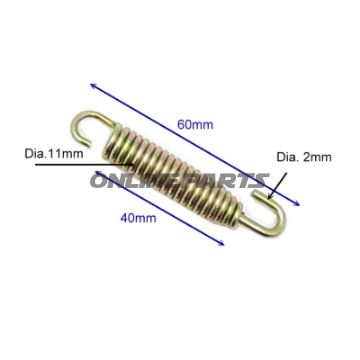 Udstødningsholdefjeder JMP 60 mm Indhold 4 stk