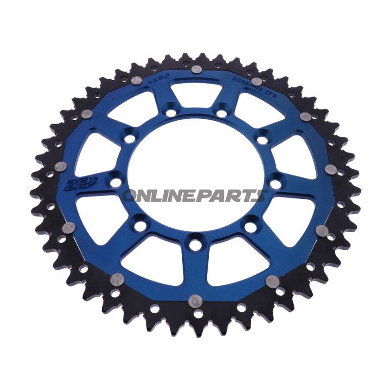 Kettenrad Dual 49Z Teilung 520 blau ZF Innendurchmesser 105 Lochkreis 124.50