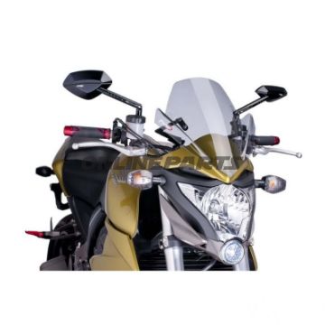 Sportscheibe New Generation Puig für Nakedbike transparent