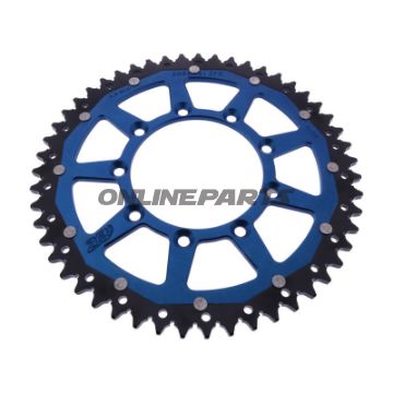 Kettenrad Dual 51Z Teilung 520 blau ZF Innendurchmesser 105 Lochkreis 124.50