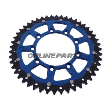 Kettenrad Dual 48Z Teilung 520 blau ZF Innendurchmesser 105 Lochkreis 124.50