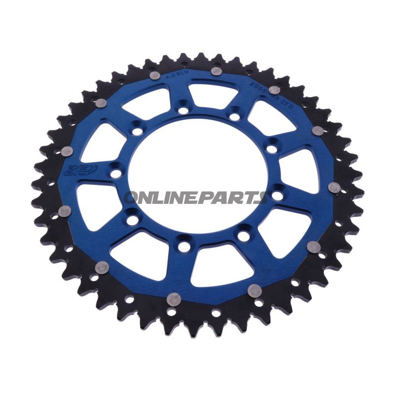 Kettenrad Dual 48Z Teilung 520 blau ZF Innendurchmesser 105 Lochkreis 124.50