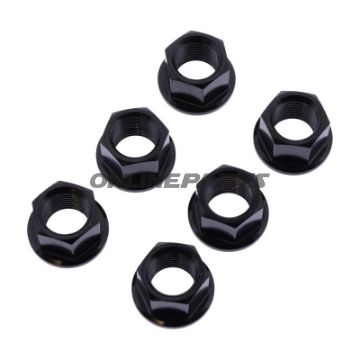Møtrik Kædehjul Sæt JMP Bolt M12 X 1.25 mm Rustfrit Stål V4A Sort