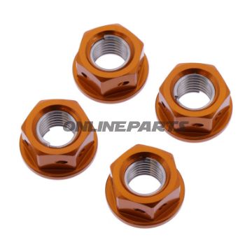 Møtrik Kædeskive Sæt JMP Bolt M10 x 1.25 mm Alu Racing Orange