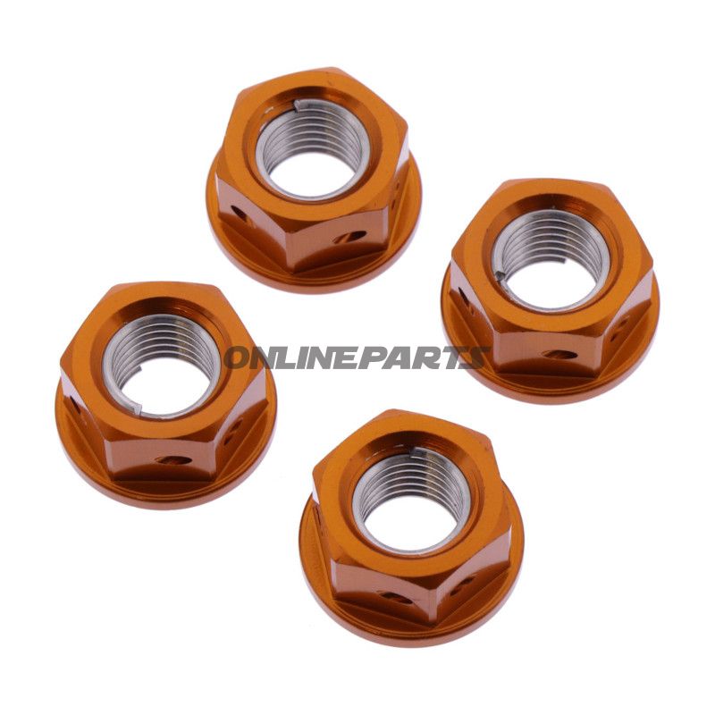 Møtrik Kædeskive Sæt JMP Bolt M10 x 1.25 mm Alu Racing Orange