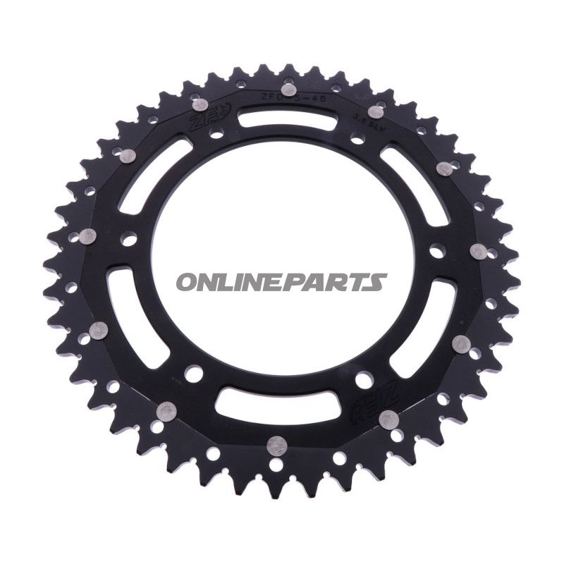Kettenrad Dual 48Z Teilung 520 schwarz ZF Innendurchmesser 136 Lochkreis 160