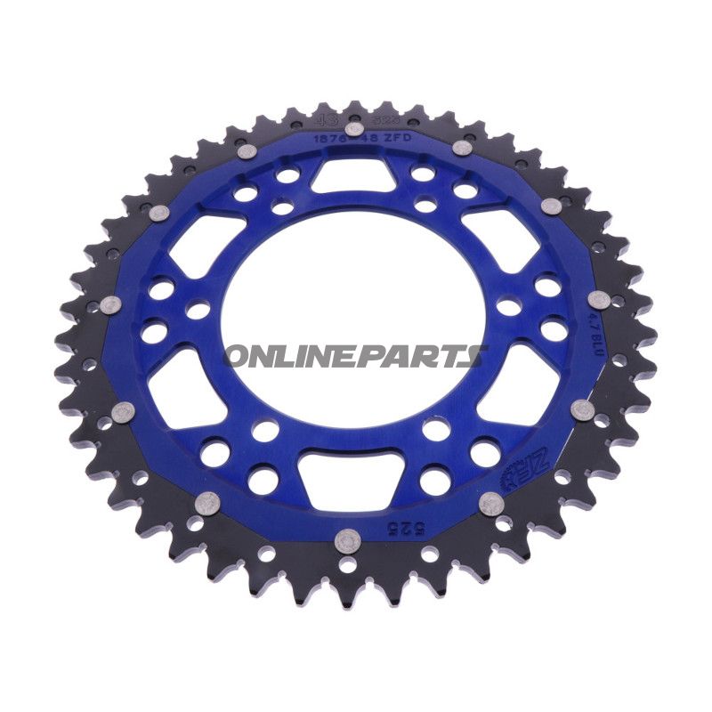Kettenrad Dual 48Z Teilung 525 blau ZF Innendurchmesser 110 Lochkreis 130