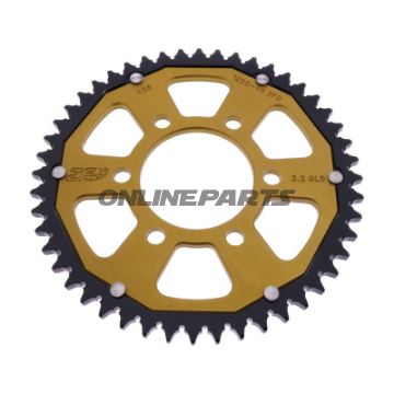 Kettenrad Dual 48Z Teilung 428 gold ZF Innendurchmesser 068 Lochkreis 090