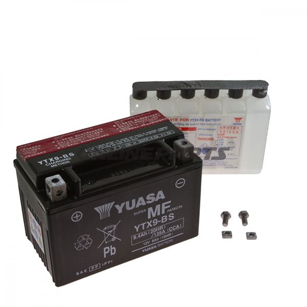 Yuasa Batteri Ytx9-Bsincluding Acid Pack