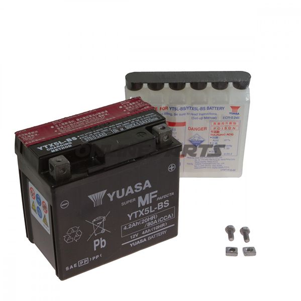 Batteri Motorcykel YTX5L-BS Yuasa Alternativ: 0167 3745 3968 9130