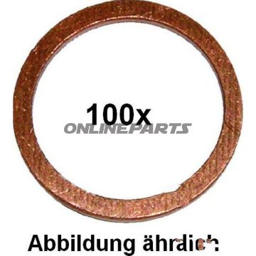 Dichtring Kupfer massiv 10X16X1 Packung 100 Alternative: 4791224